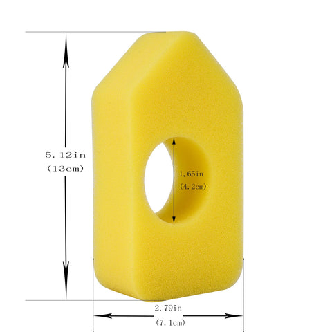 Ynoee 698369 foam detail emphasizes low resistance design for efficient operation.