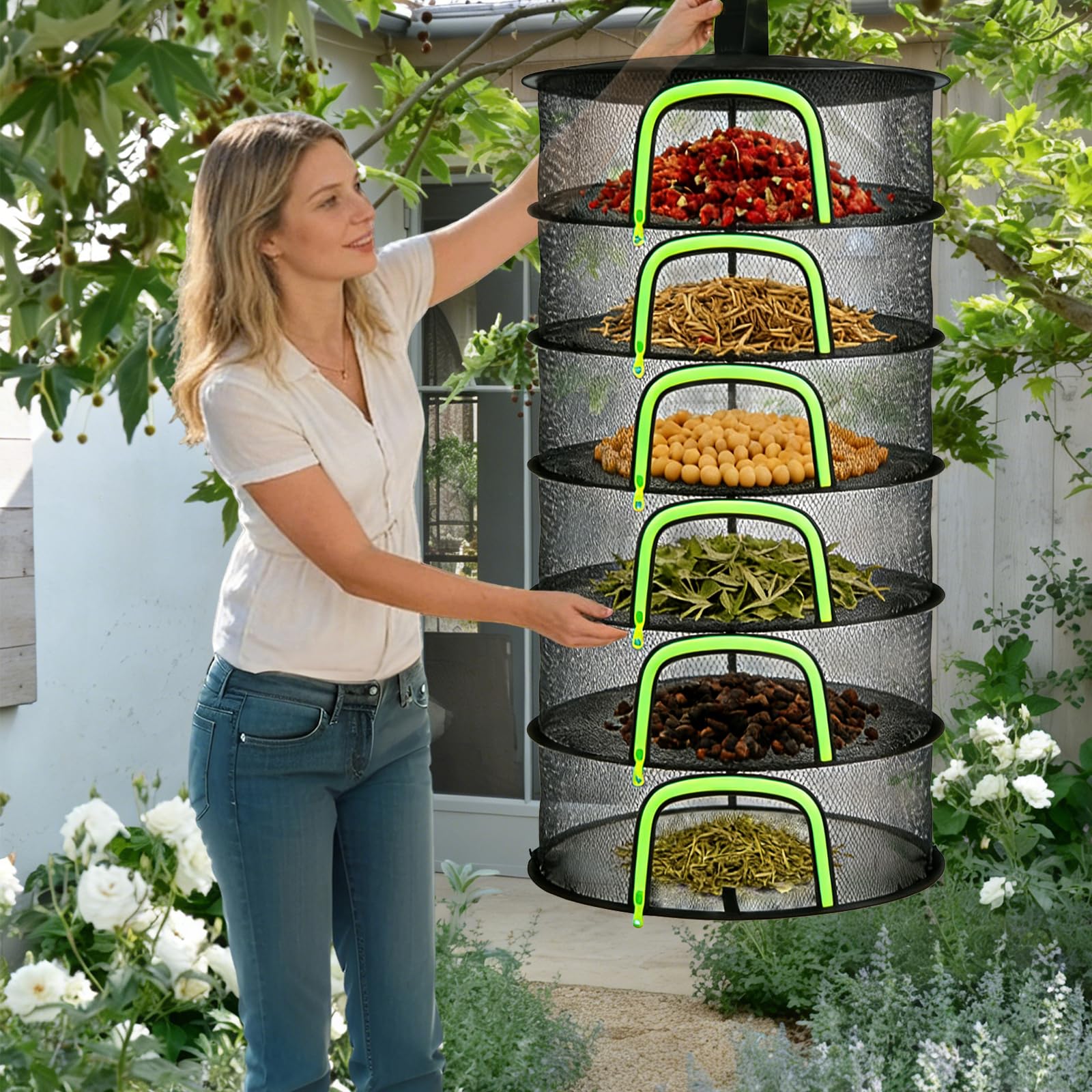 YOBAZAN 60 cm square footprint fits kitchens, closets, or garages.