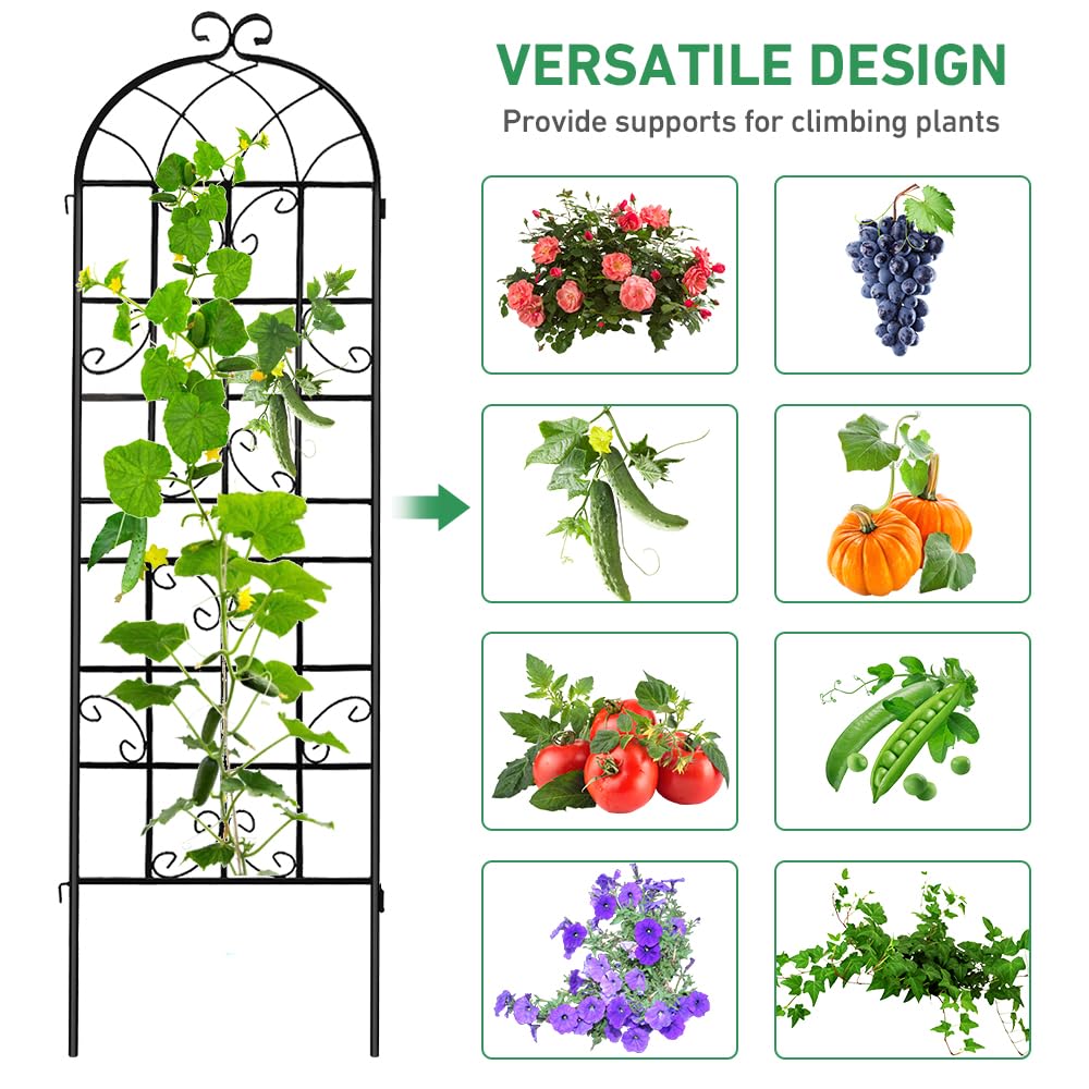 YOBAZAN butterfly and diamond mesh design adds decorative garden appeal