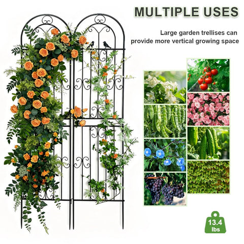 YOBAZAN open-wire lattice supports climbing plants while allowing airflow