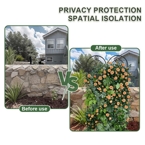 YOBAZAN standalone trellis wall mount doubles as fence extender