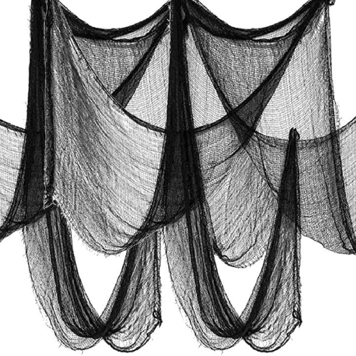 Yobbai creepy cloth six-pack drapes to create haunted entryways