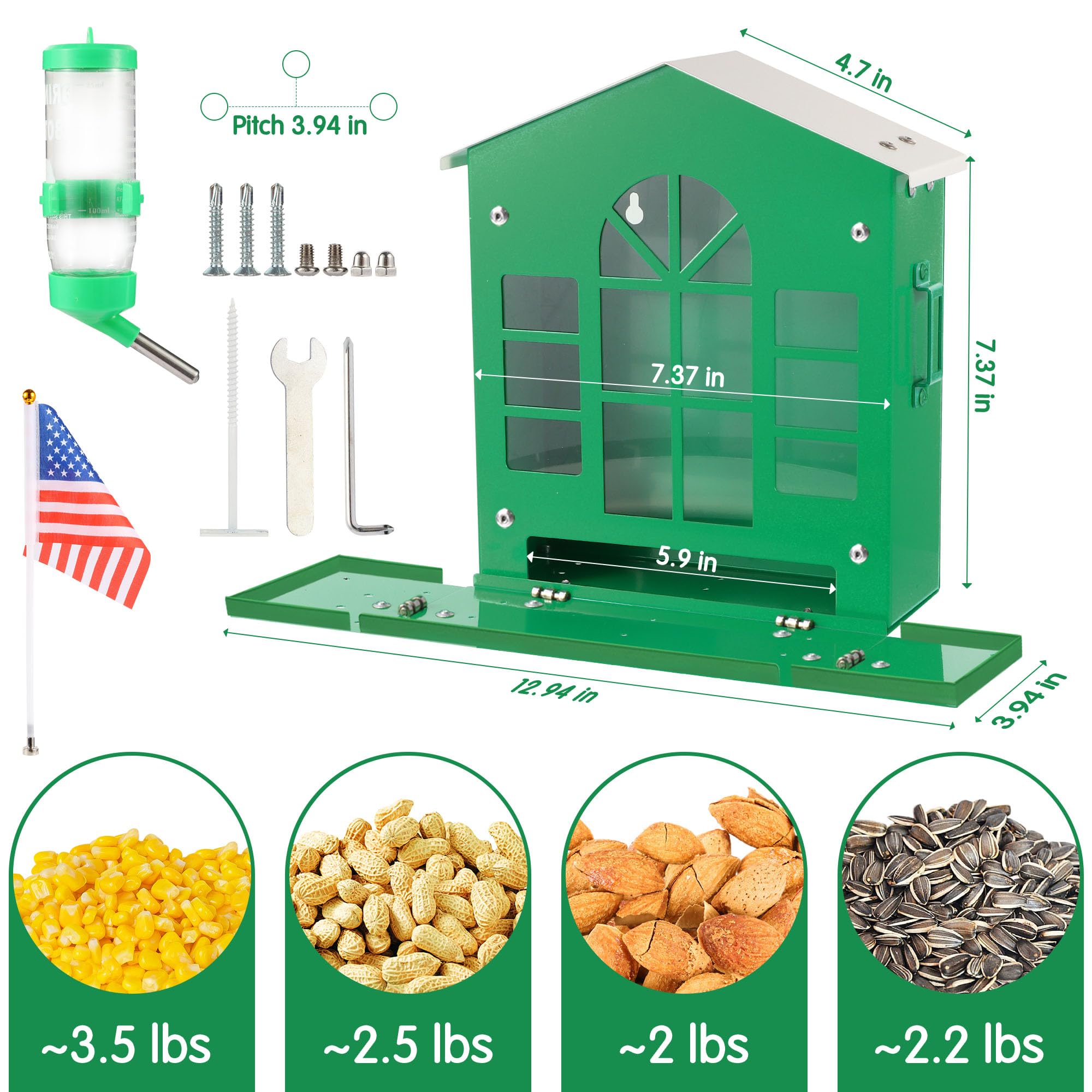 YOBTEOY offers generous capacity for peanuts, corn, and nuts.