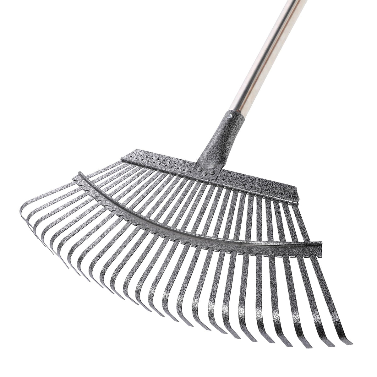 Yocada garden leaf rake with wide head for quick yard cleanup