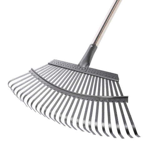 Yocada garden leaf rake with wide head for quick yard cleanup