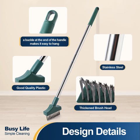 Yocada Moss Remover stainless steel pole reaches high areas without bending