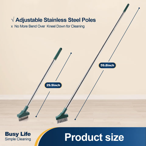 Yocada Moss Remover wire brush head cleans moss and dirt effectively