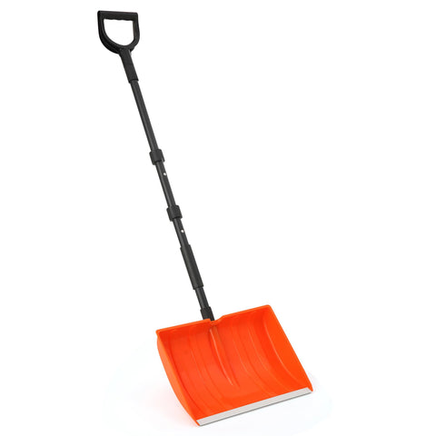 Yocada snow shovel with 55inch assembly poles for quick setup and storage convenience.
