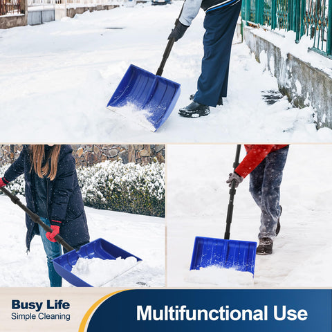 Yocada snow shovel detachable design for compact storage after use