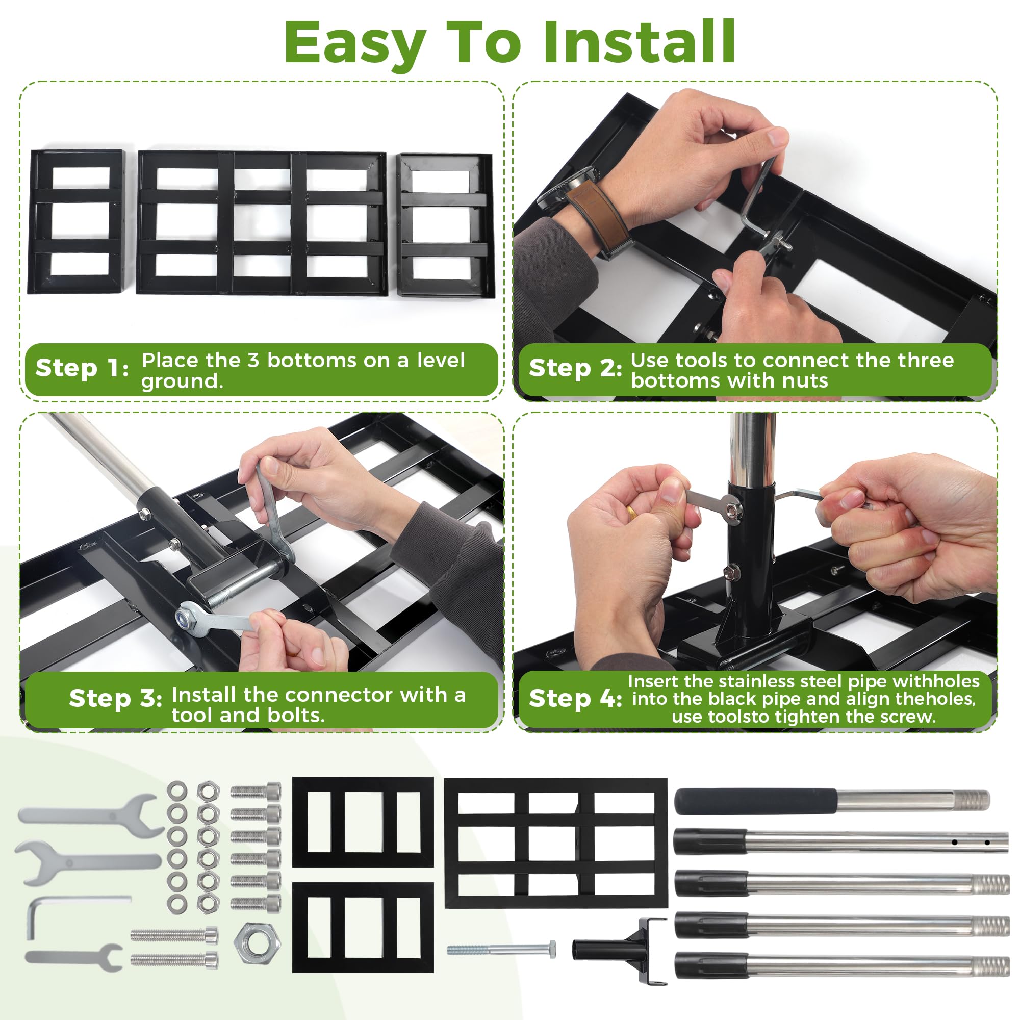 Yociqeul heavy-duty design suitable for lawns, farms, and golf courses