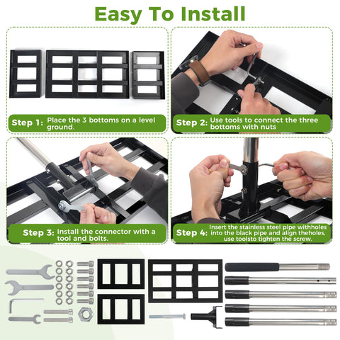 Yociqeul heavy-duty design suitable for lawns, farms, and golf courses