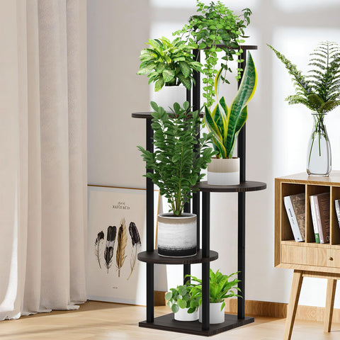 YOCOMEY balcony plant rack being assembled for outdoor use