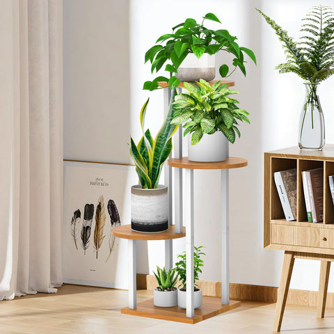 YOCOMEY living room décor stand blends minimalist style with plant display.