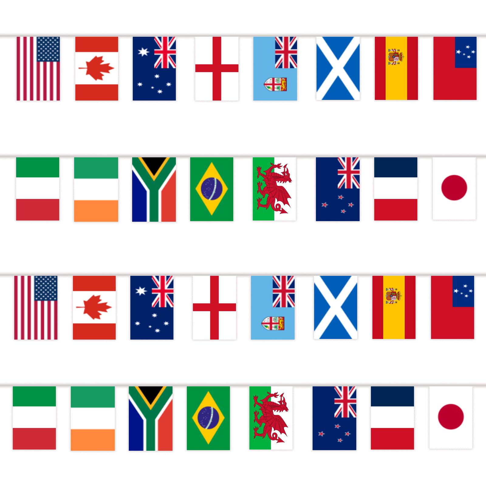 YOFANUP World Cup flags bunting with 32 flags for vibrant decor