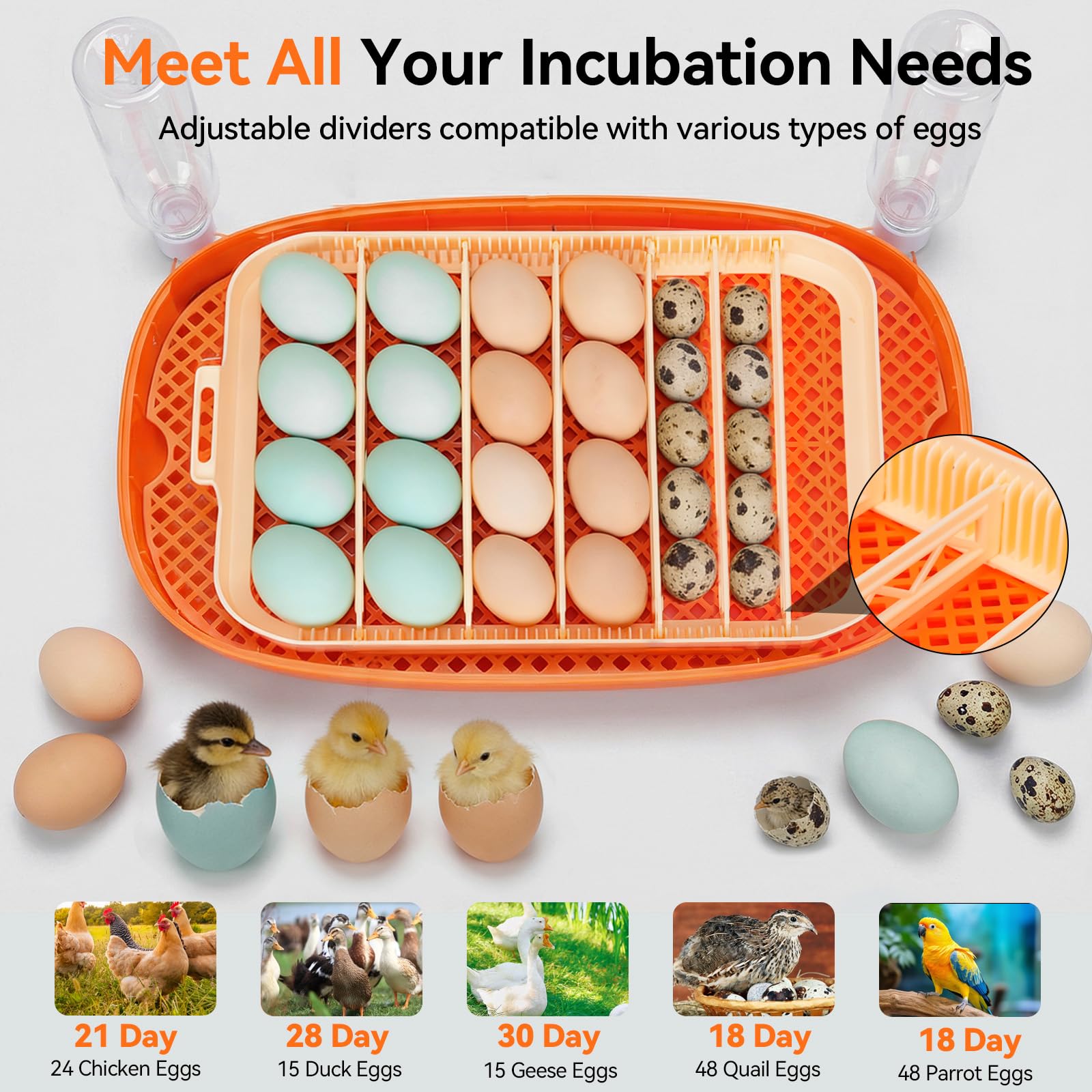 Yofidra automatic fan ensures steady airflow for stable incubation