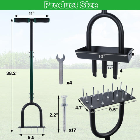 YOFIT coring head extracts soil plugs for deeper aeration