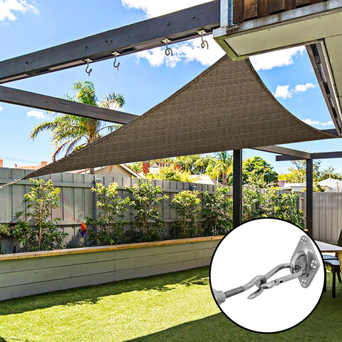 YOFIT outdoor sun sail setup improves shade and comfort in yards.