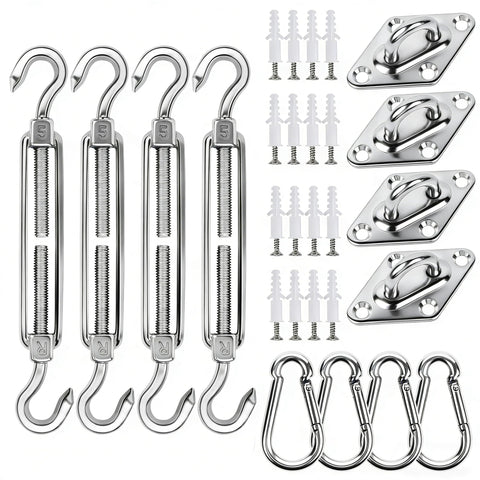 The YOFIT shade sail hardware kit turnbuckle provides reliable tension for outdoor installations.