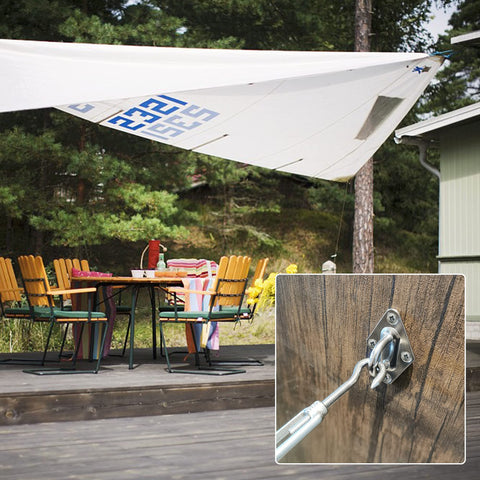 YOFIT shade sail kit ready for patio, deck, or pergola shade solutions.