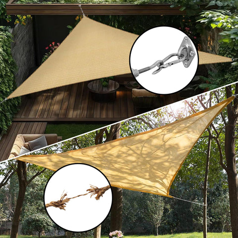 YOFIT triangle and rectangle sail compatibility enables flexible layouts.