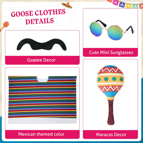 YOGFIT mini sunglasses give your porch goose a playful, sun-ready vibe.