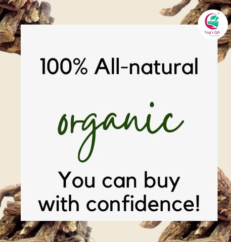 Yogi’s Gift Calamus root packaging — keeps whole roots protected and ready.