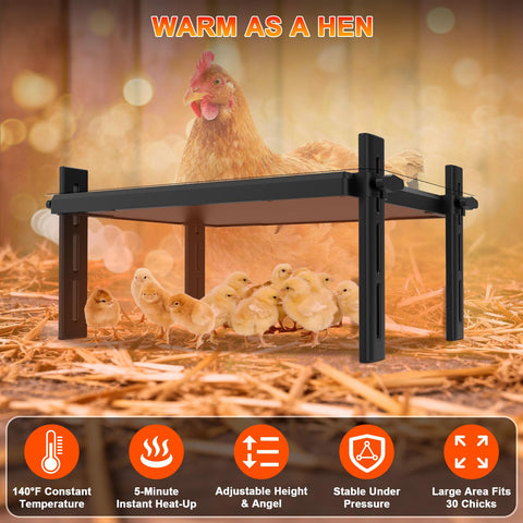 Yoheadi safe flat ABS heating surface for safe warmth