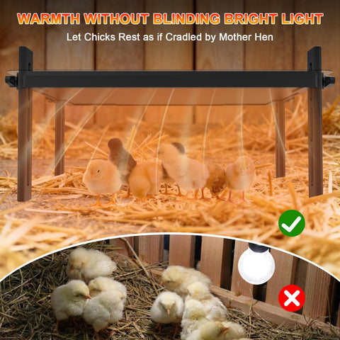 Yoheadi adjustable tilt to tailor warmth for growing chicks