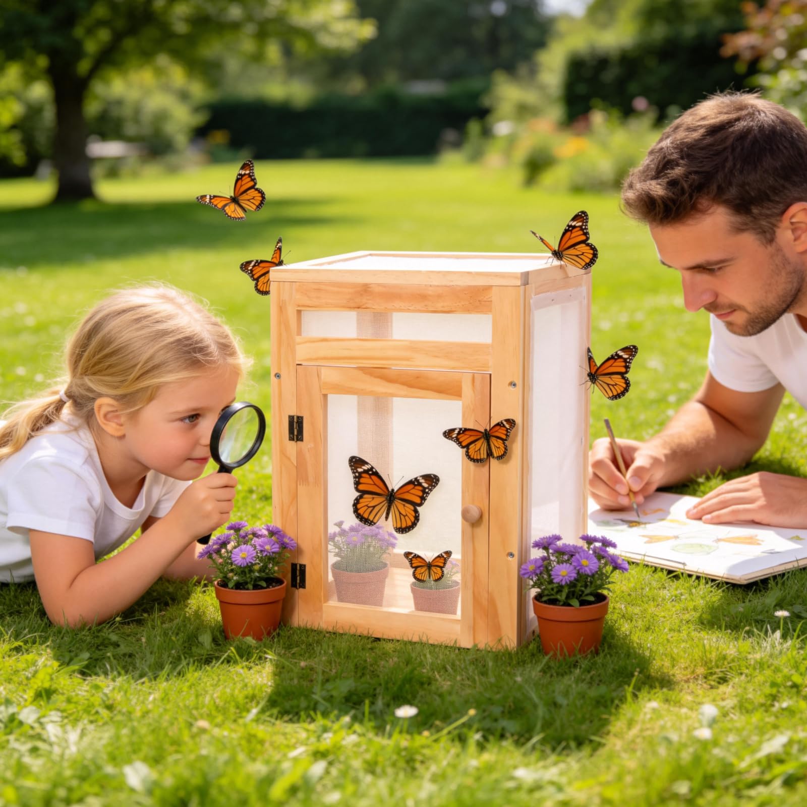 Yohsnor side-access door enables feeding without disturbing chrysalises