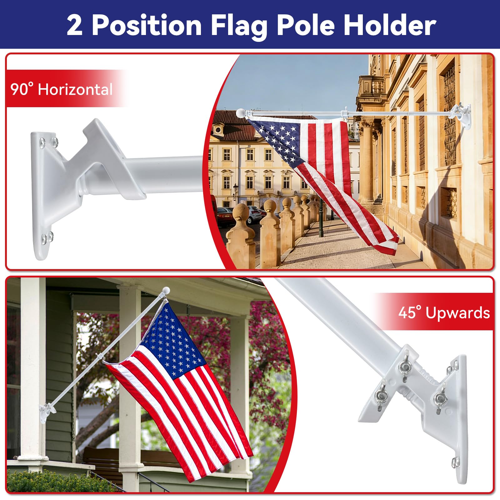 YOHSUGO outdoor flag kit supports home or business displays.