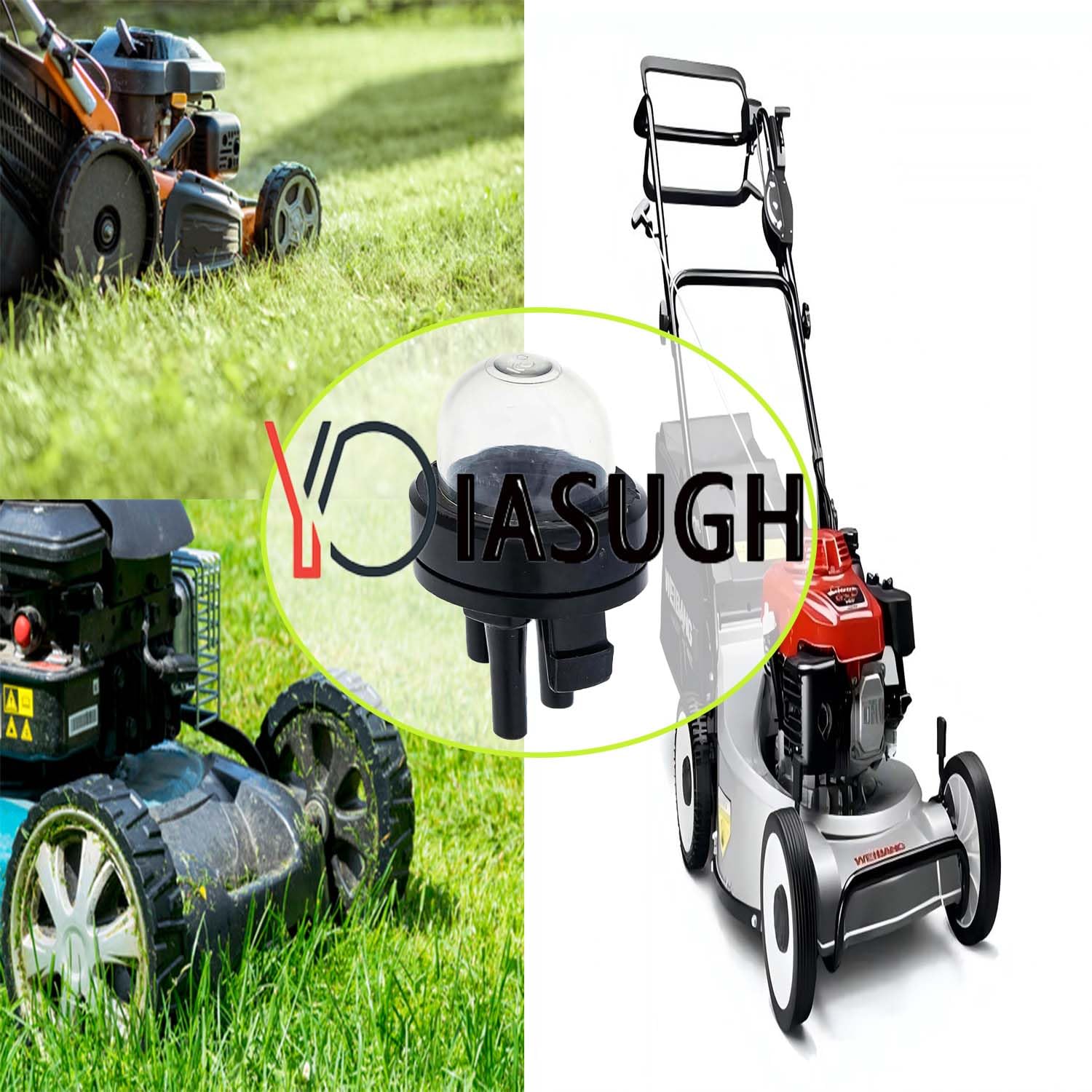 YOIASUGH primer bulb 3-line design close-up for smooth air delivery and easier starts.