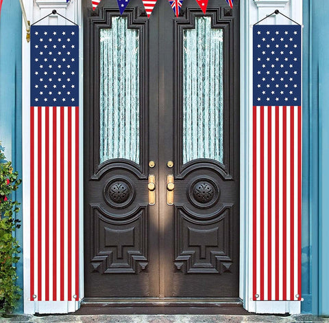 YOYNIIRE patriotic flag banner for indoor and outdoor display