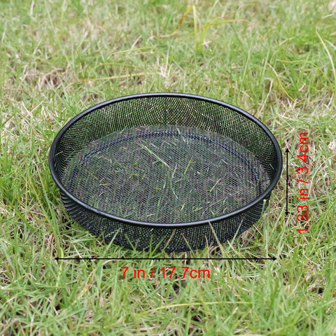 Yojanner durable steel mesh tray supports seasonal seed stations for wild birds.