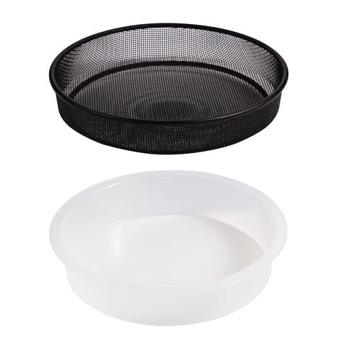 Yojanner bird feeder tray mesh round for versatile feeding and water access.