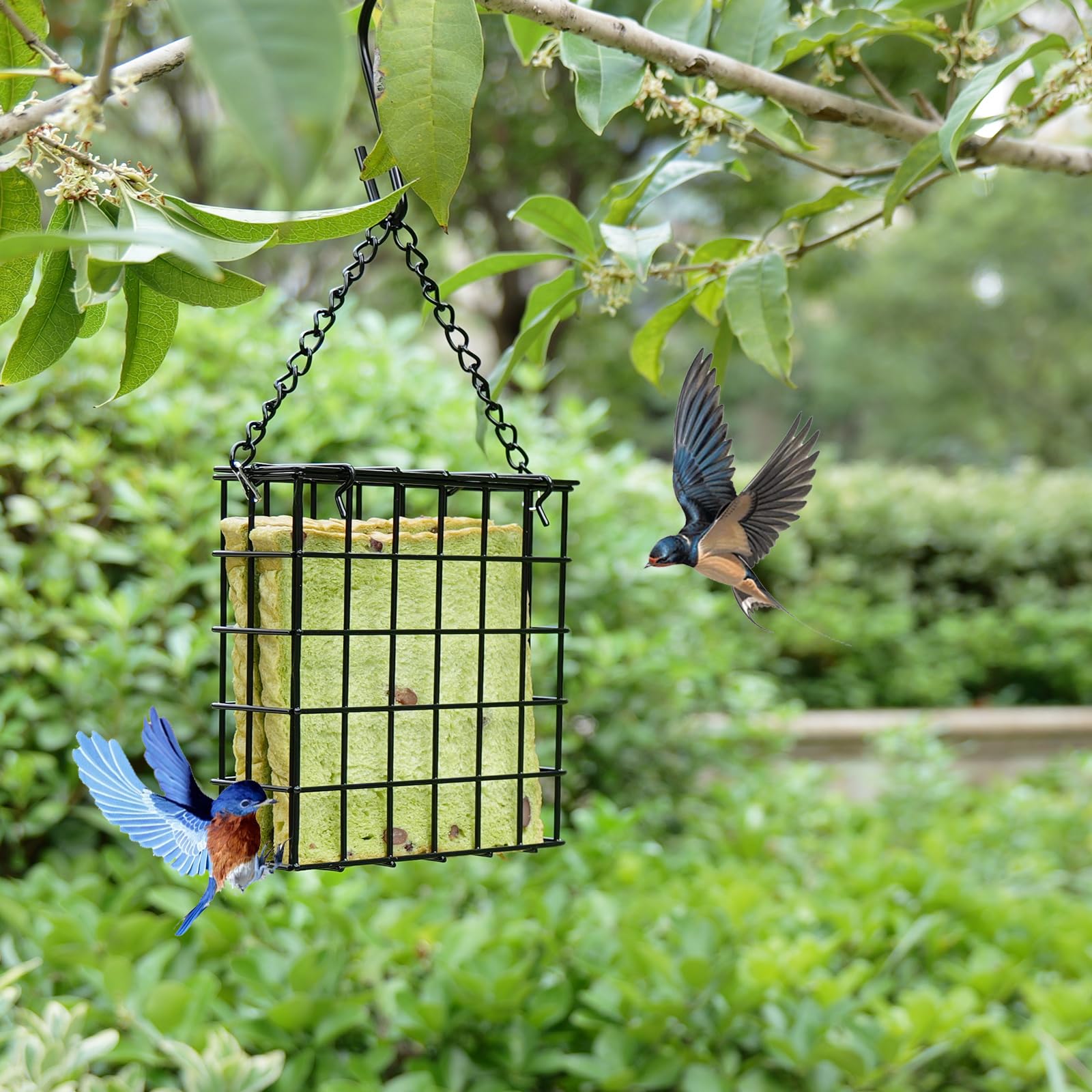 Yojanner durable steel feeder with anti-rust coating designed for outdoor longevity.
