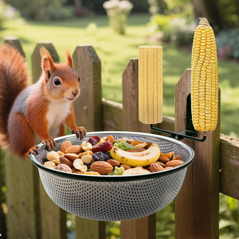 Removable stainless steel bowl with drainage holes for easy cleaning