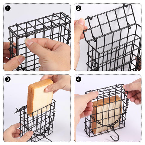 Yojanner top-opening suet cage for quick, mess-free refills.