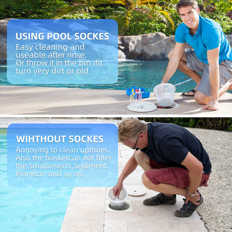 YOLAAH easy-fit design helps attach to most pool baskets securely.