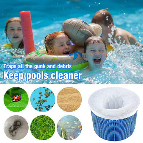 YOLAAH reusable, durable pool sock reduces filter clogs and waste.