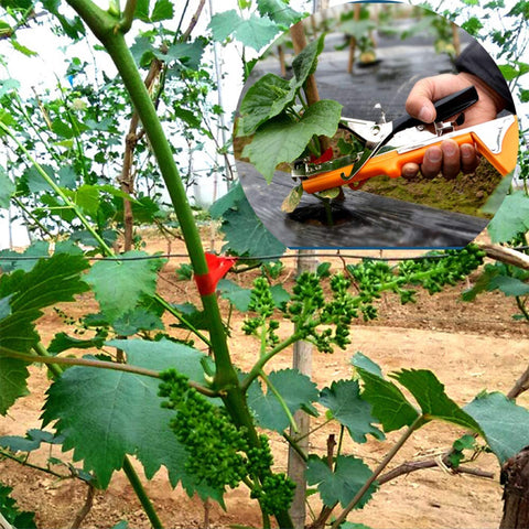 Yolando machine side view shows compact, portable design for gardeners.