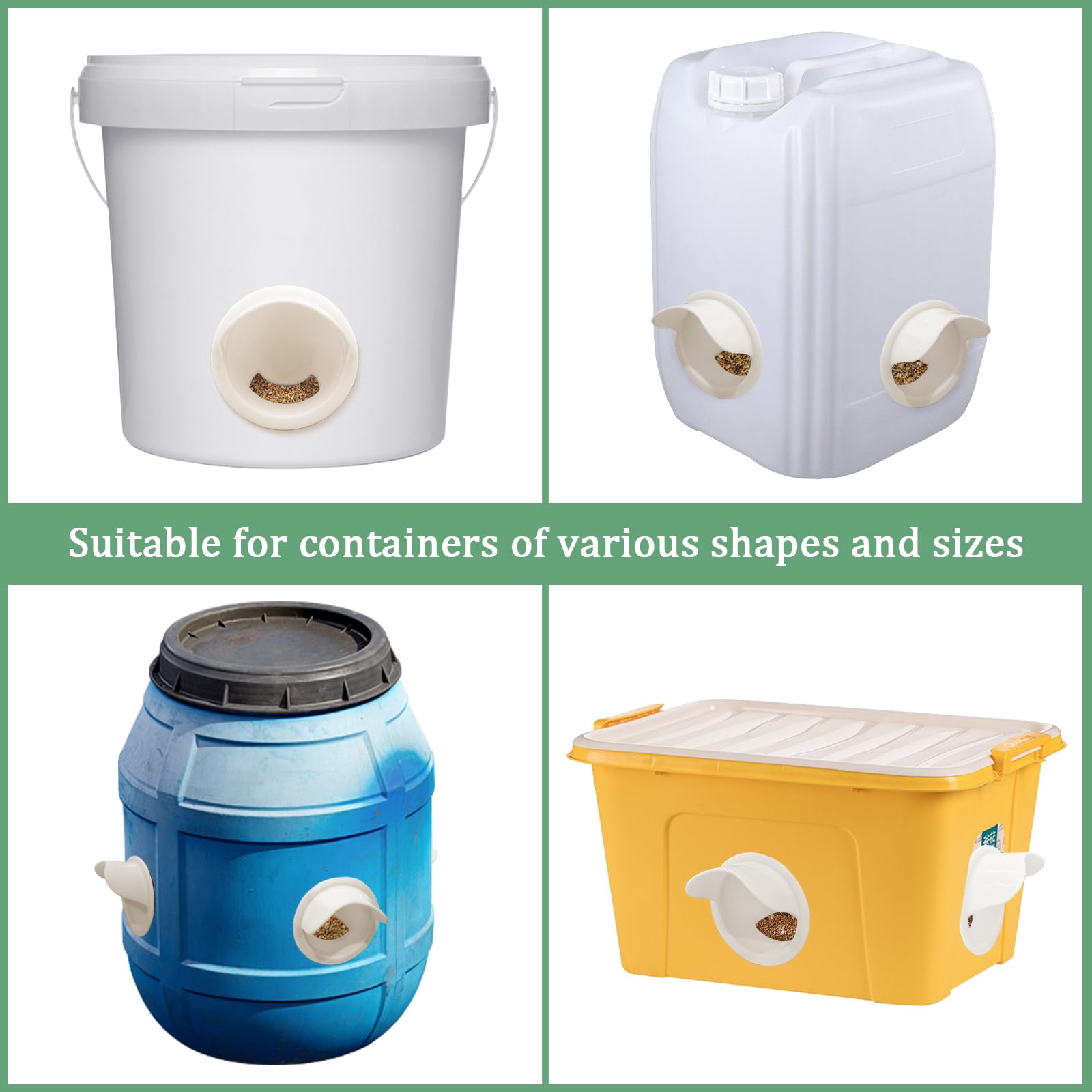YOLCAR six-port design supports multiple poultry with separate feeding.