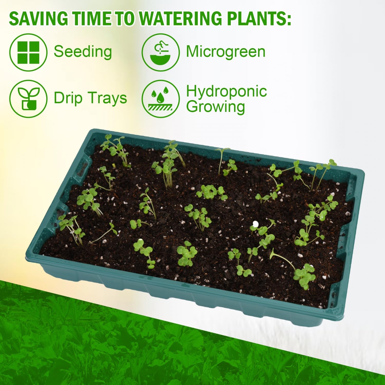 YoleShy indoor garden tray for greenhouse or balcony gardening