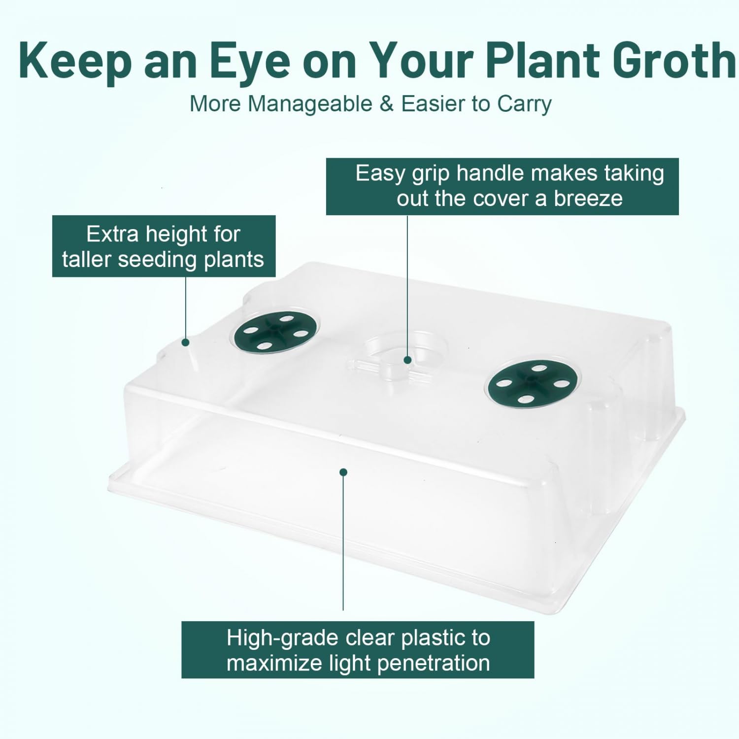 YoleShy multi-purpose propagation tray supports seedlings microgreens or wheatgrass