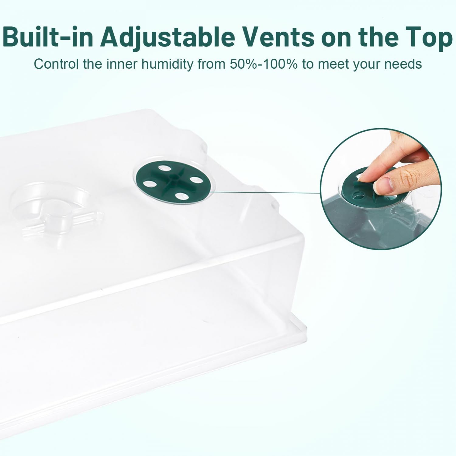 YoleShy thickened seed tray with lid keeps seeds tidy and accessible
