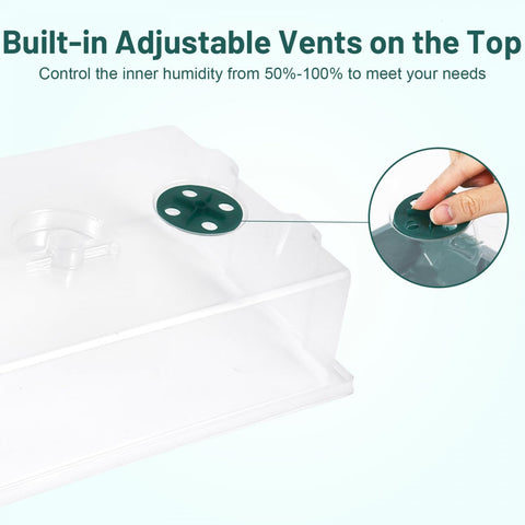 YoleShy thickened seed tray with lid keeps seeds tidy and accessible