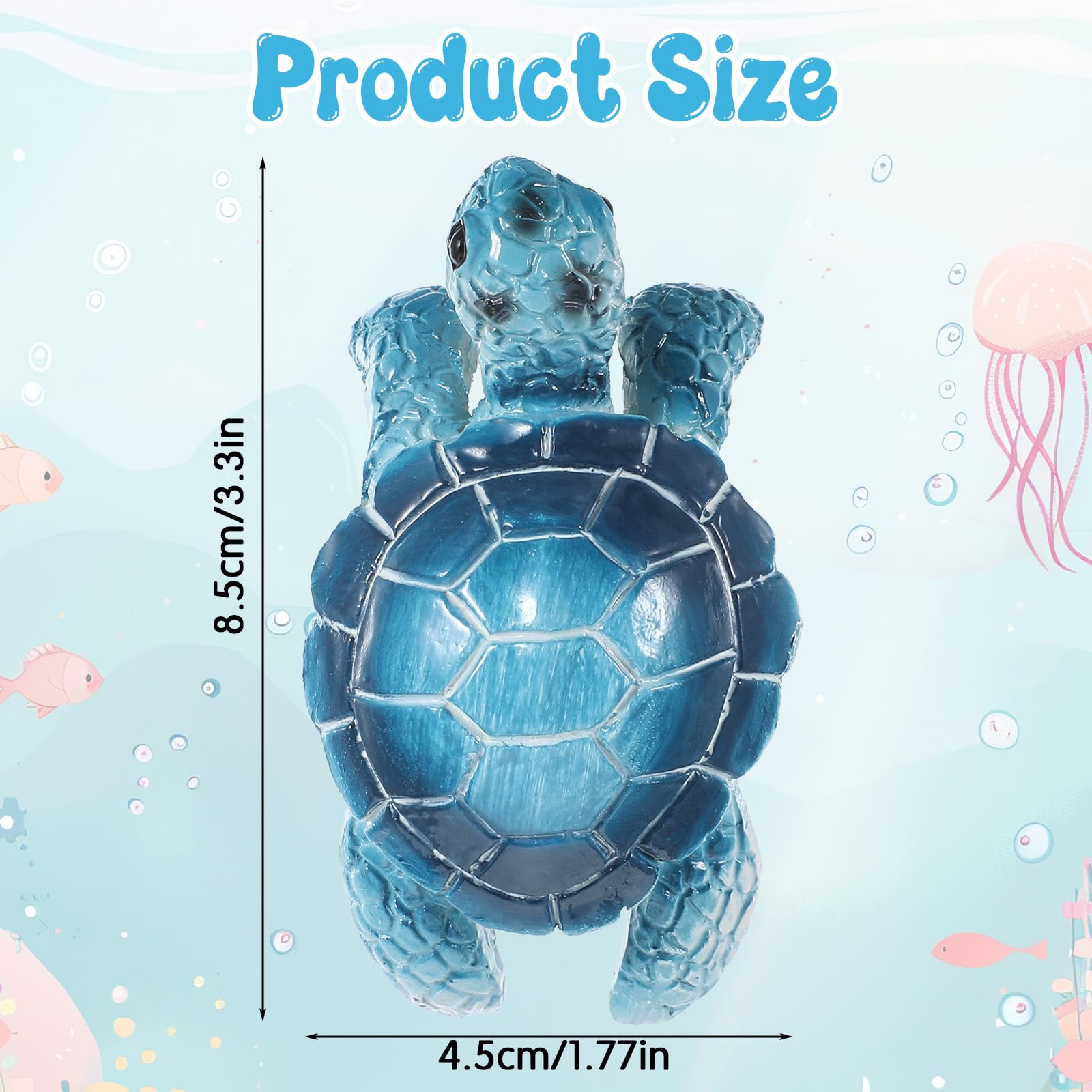 Yolev blue turtle hanging pot hugger securely clips to pots for whimsical flair.