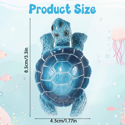 Yolev blue turtle hanging pot hugger securely clips to pots for whimsical flair.