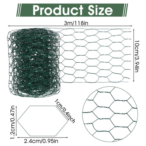 Yolev galvanized floral mesh hexagonal iron wire visible for durable plant supports.