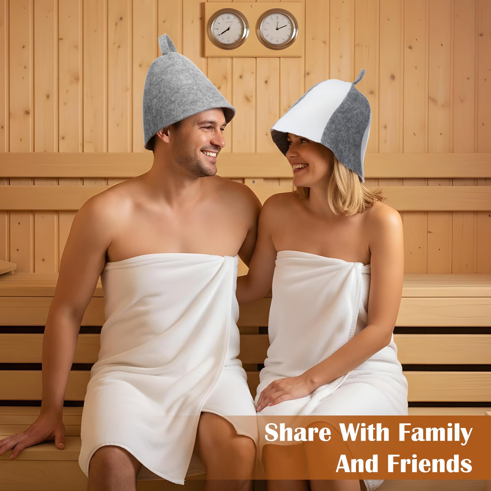Yolev sauna hat hanging loop for easy storage after spa sessions