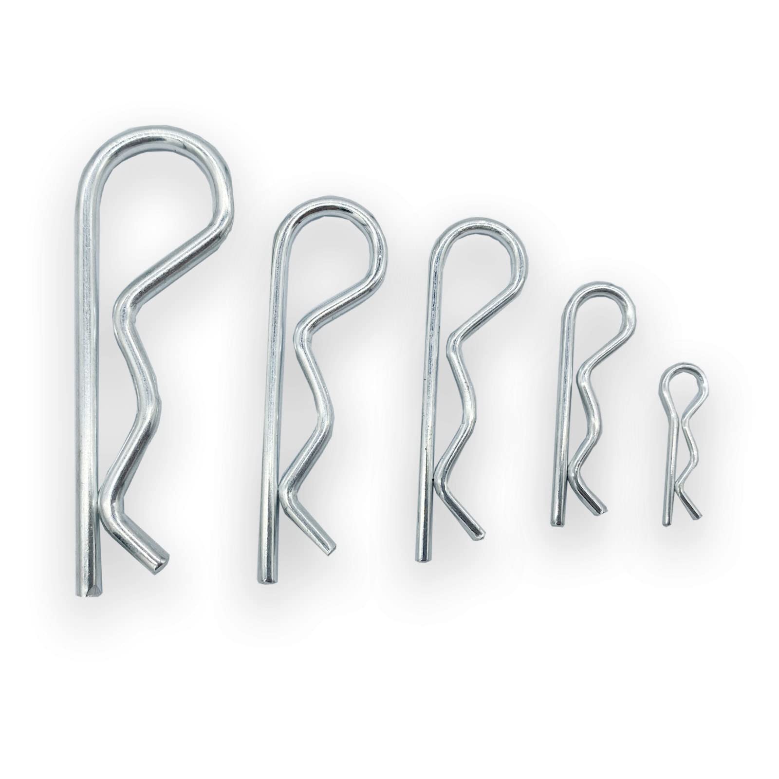 Yoliko 38 Pcs Hitch Pin Clip Kit storage box keeps pins organized by size for quick access.